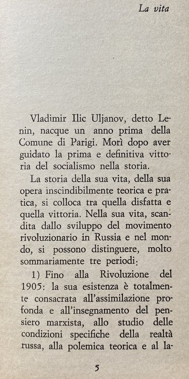 LENIN E IL LENINISMO