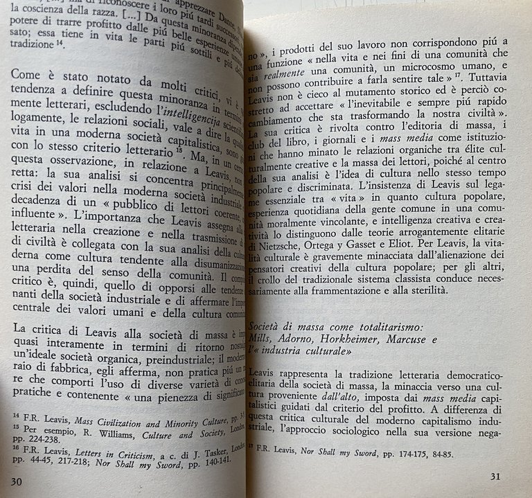 IL MITO DELLA CULTURA DI MASSA. DALLA SCUOLA DI FRANCOFORTE …