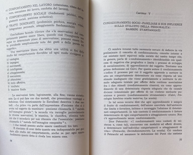 PROBLEMI DI PSICOLOGIA E DI PEDAGOGIA DELL'INFANZIA