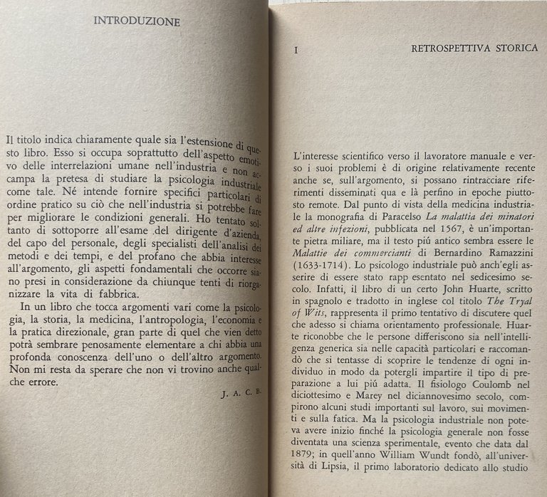 LA PSICOLOGIA SOCIALE DELL'INDUSTRIA. DEMOCRAZIA O AUTORITARISMO NELLE FABBRICHE?