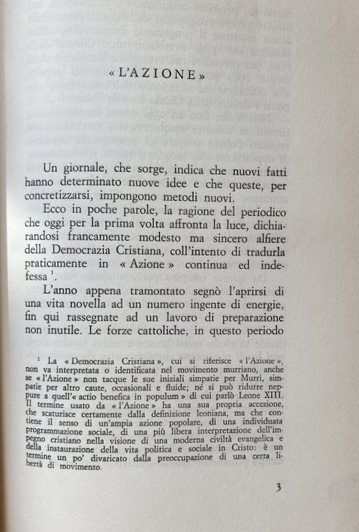 L'AZIONE: ANTOLOGIA DI SCRITTI 1905-1922