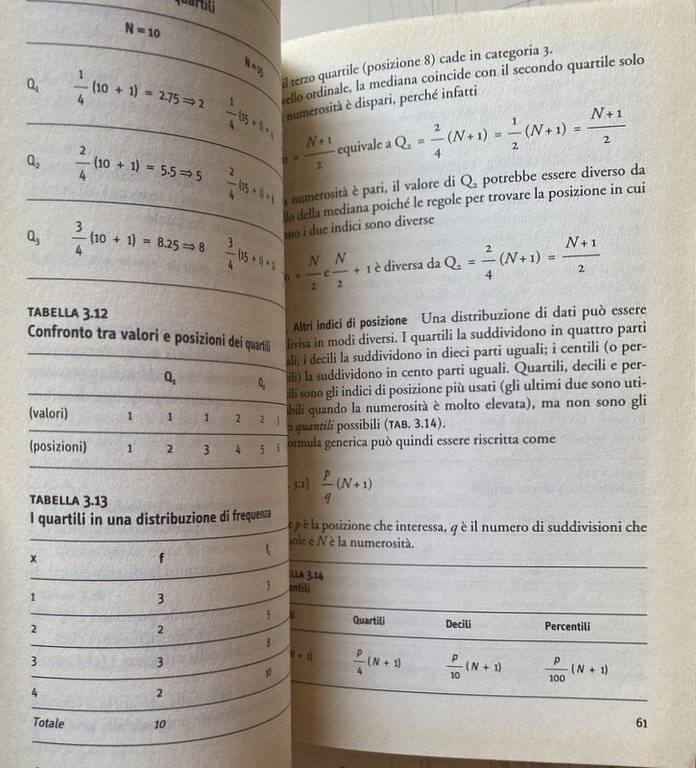 STATISTICA DESCRITTIVA PER PSICOLOGI