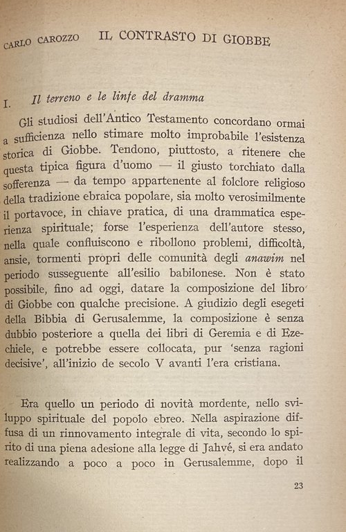 ALLA TAVOLA DEI PECCATORI: TRA GIOBBE E SANTA TERESA DI …