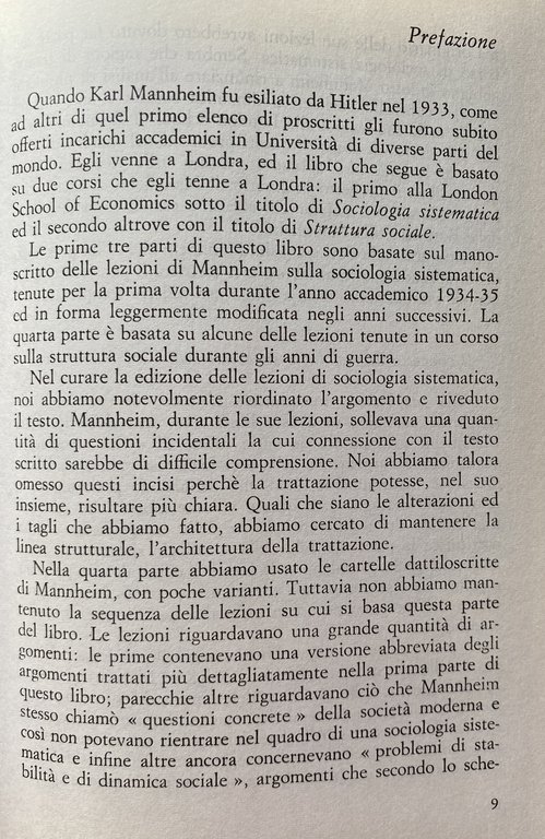 SOCIOLOGIA SISTEMATICA. INTRODUZIONE ALLO STUDIO DELLA SOCIETÀ