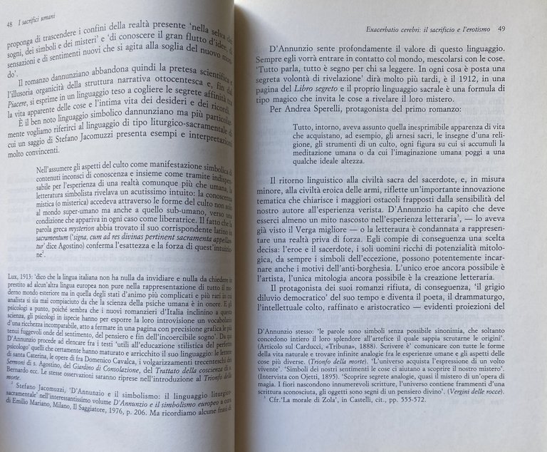 I SACRIFICI UMANI. D'ANNUNZIO ANTROPOLOGO E RITUALE