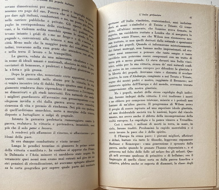 IL DRAMMA DEL POPOLO ITALIANO