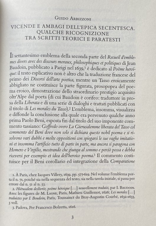 DOPO TASSO. PERCORSI DEL POEMA EROICO. ATTI DEL CONVEGNO DI …