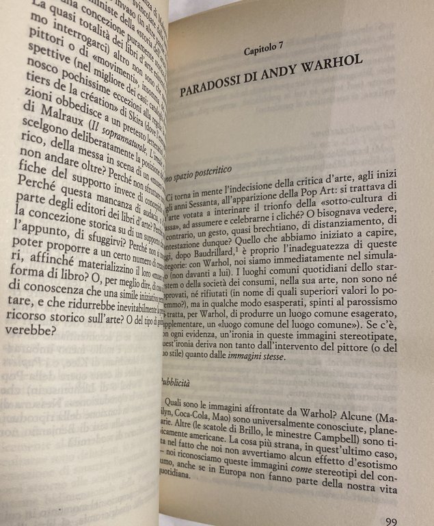 L'ARTIFICIO. ESTETICA DEL XX SECOLO DA PICASSO A WARHOL DA …