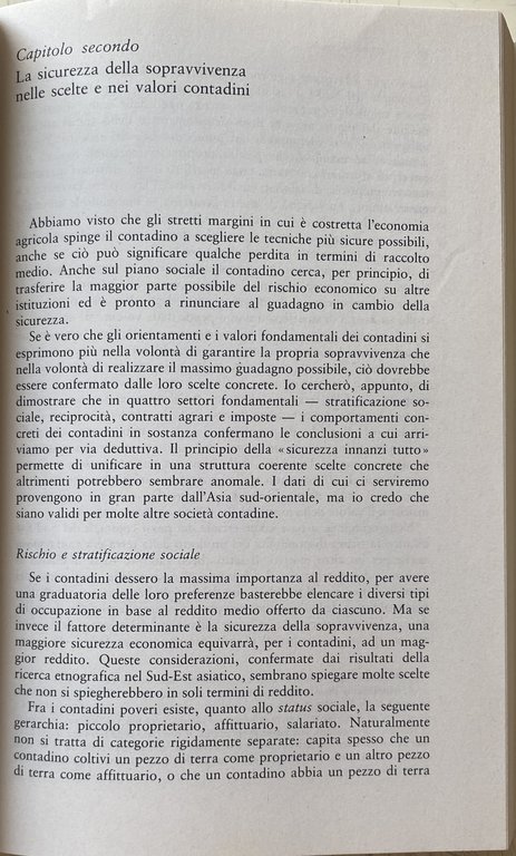 L'ECONOMIA MORALE DEI CONTADINI: I CONTADINI TRA SOPRAVVIVENZA E RIVOLTA