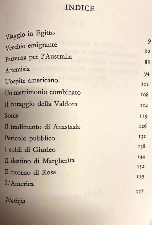 VIAGGIO IN EGITTO E ALTRE STORIE DI EMIGRANTI