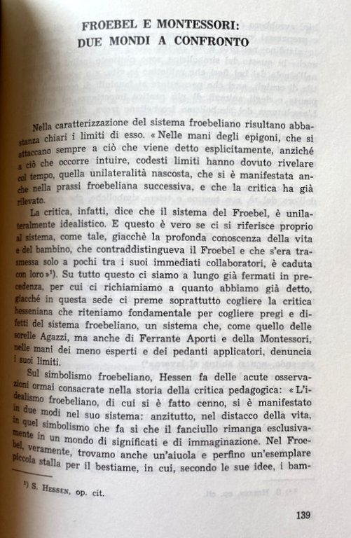 IL METODO FROEBEL PER L'EDUCAZIONE PRESCOLASTICA