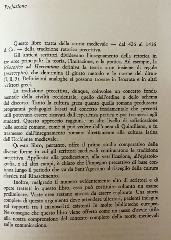 LA RETORICA NEL MEDIOEVO. UNA STORIA DELLE TEORIE RETORICHE DA …