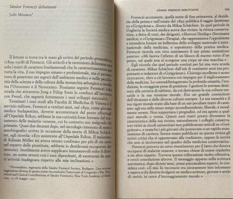 LA MIA AMICIZIA CON MIKSA SCHÄCHTER: SCRITTI PREANALITICI 1899-1908