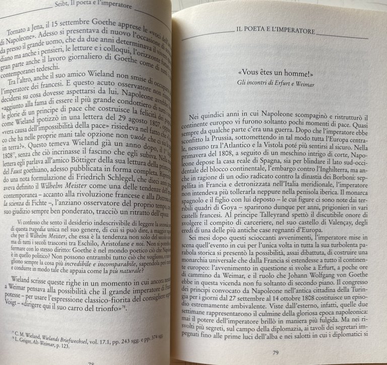 IL POETA E L'IMPERATORE. LA VOLTA CHE GOETHE INCONTRÒ NAPOLEONE