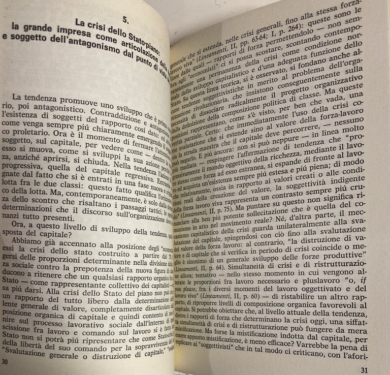 CRISI DELLO STATO-PIANO. COMUNISMO E ORGANIZZAZIONE RIVOLUZIONARIA