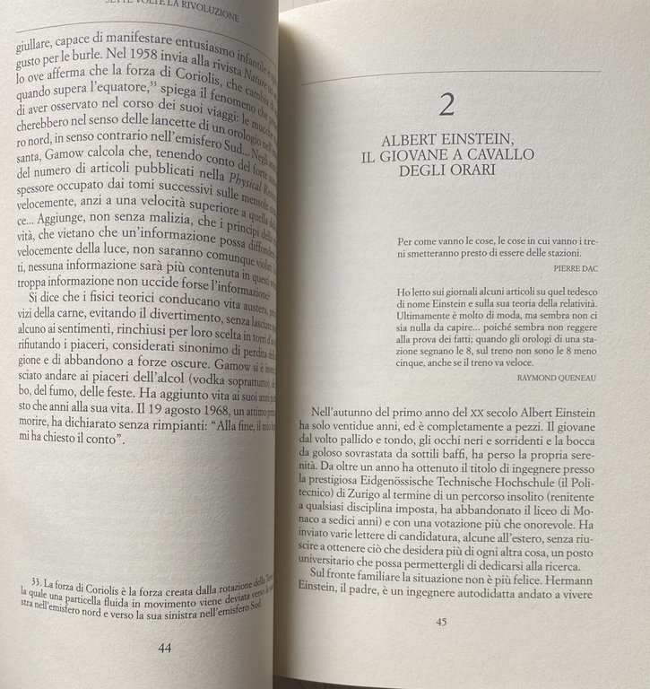 SETTE VOLTE LA RIVOLUZIONE. I GRANDI DELLA FISICA CONTEMPORANEA