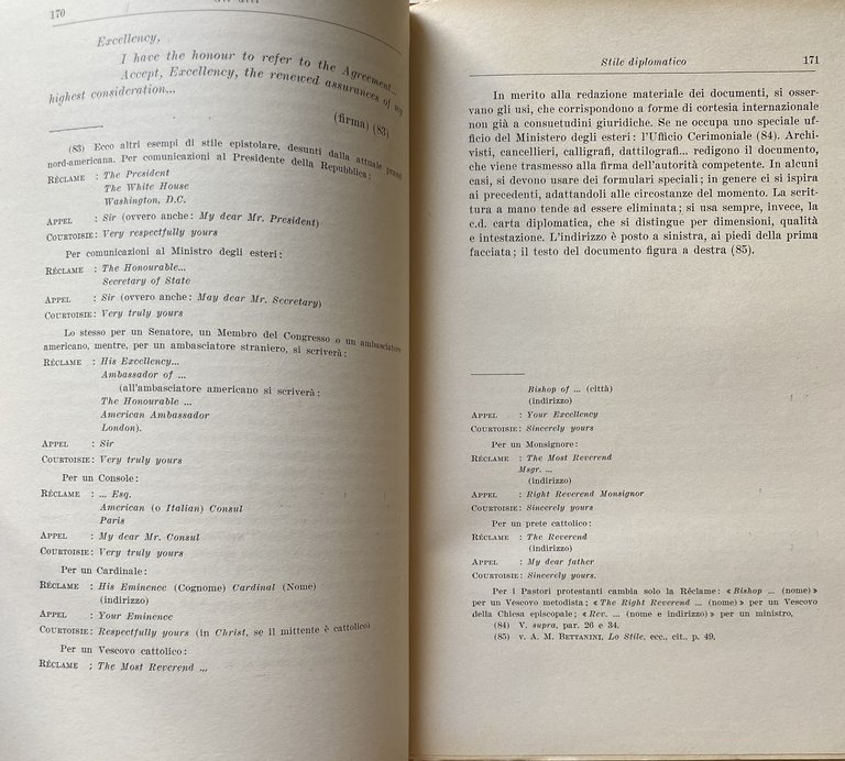 NOZIONI DI DIPLOMAZIA E DI DIRITTO DIPLOMATICO