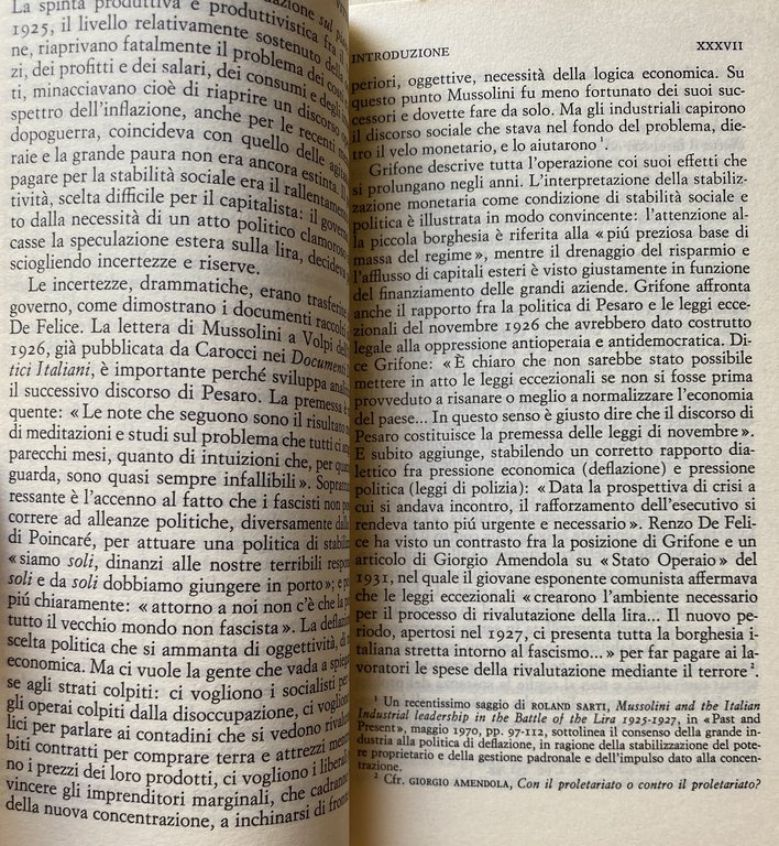 IL CAPITALE FINANZIARIO IN ITALIA: LA POLITICA ECONOMICA DEL FASCISMO