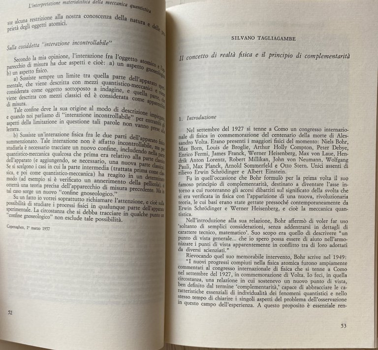 L'INTERPRETAZIONE MATERIALISTICA DELLA MECCANICA QUANTISTICA. FISICA E FILOSOFIA IN URSS.