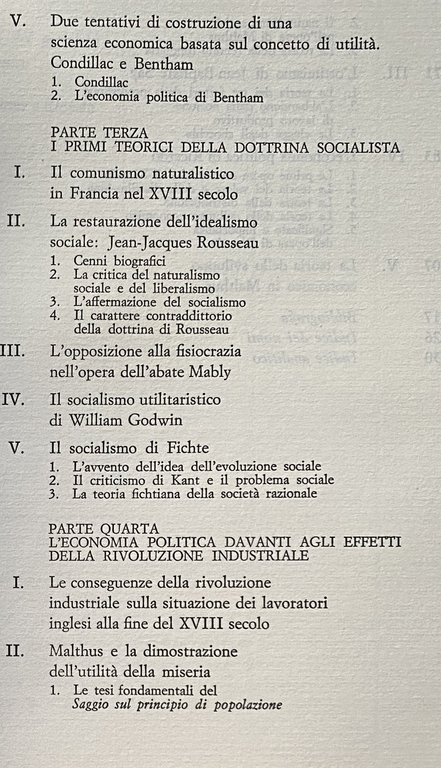 STORIA DEL PENSIERO ECONOMICO. VOLUME PRIMO: DA PLATONE A RICARDO; …