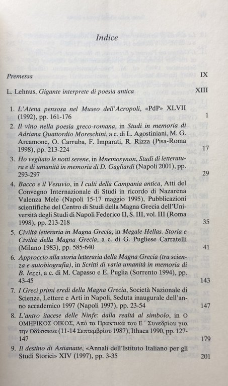 SCRITTI SULLA POESIA GRECA E LATINA. (VOLUME 1, VOLUME 2)