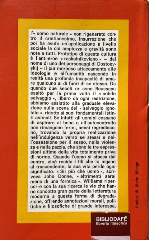 LA SCIMMIA IN CALZONI. L'INFLUSSO DELLA LETTERATURA SULLA SOCIETÀ MODERNA