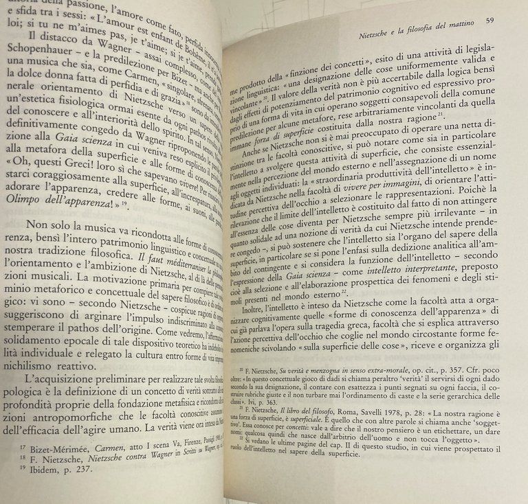 IL SAPERE DELLA SUPERFICIE DA NIETZSCHE A SIMMEL