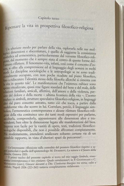 I NODI DELLA VITA. INDAGINE SULL'IDEA DI VITA TRA FILOSOFIA …