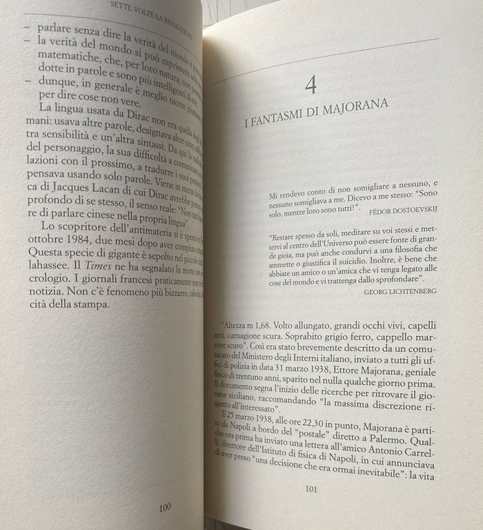 SETTE VOLTE LA RIVOLUZIONE. I GRANDI DELLA FISICA CONTEMPORANEA