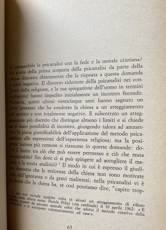 ESPERIENZA RELIGIOSA E INTERPRETAZIONE PSICANALITICA A CONFRONTO NELL'OSSERVAZIONE CLINICA E …