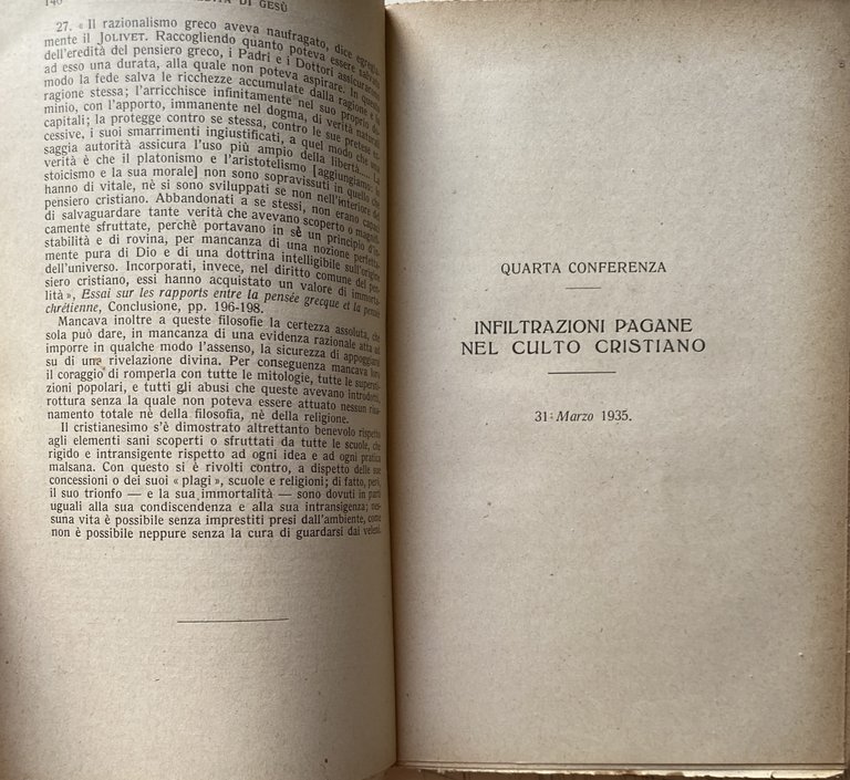 L'EREDITÀ DI GESÙ. CONFERENZE DI NOSTRA SIGNORA DI PARIGI (1935)