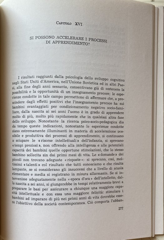 PROBLEMI DI PSICOLOGIA E DI PEDAGOGIA DELL'INFANZIA