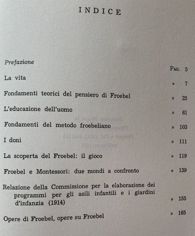 IL METODO FROEBEL PER L'EDUCAZIONE PRESCOLASTICA