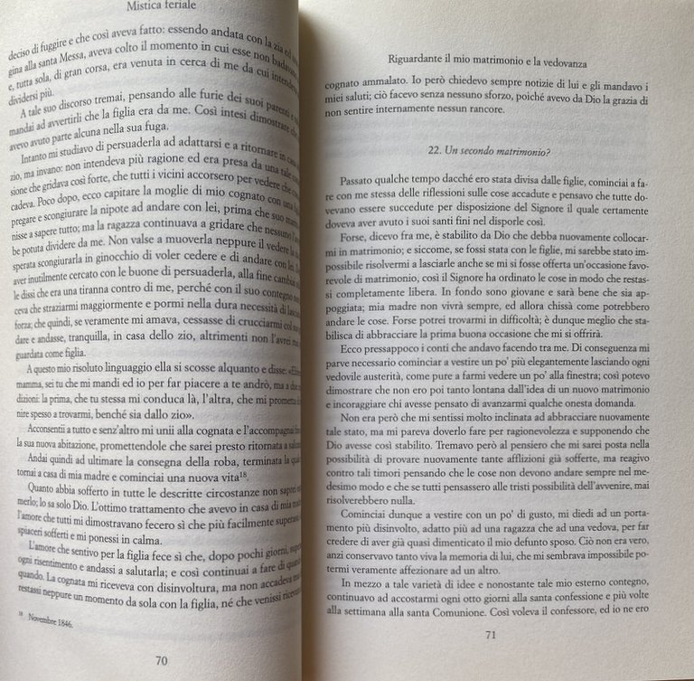 MISTICA FERIALE: AUTOBIOGRAFIA (1864-1889)