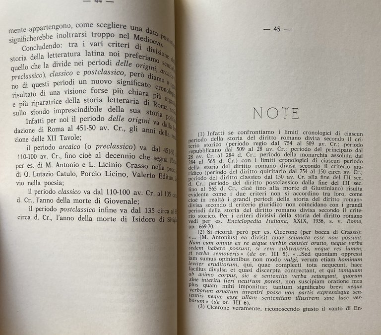 LINEAMENTI STORICI DELLA LETTERATURA LATINA