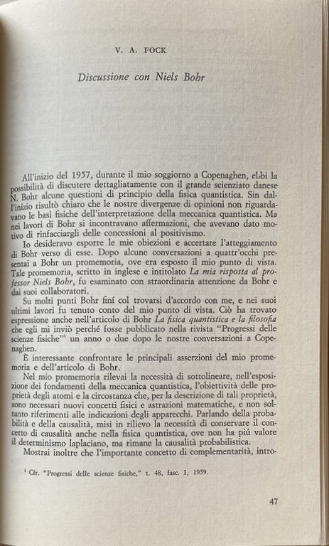 L'INTERPRETAZIONE MATERIALISTICA DELLA MECCANICA QUANTISTICA. FISICA E FILOSOFIA IN URSS.