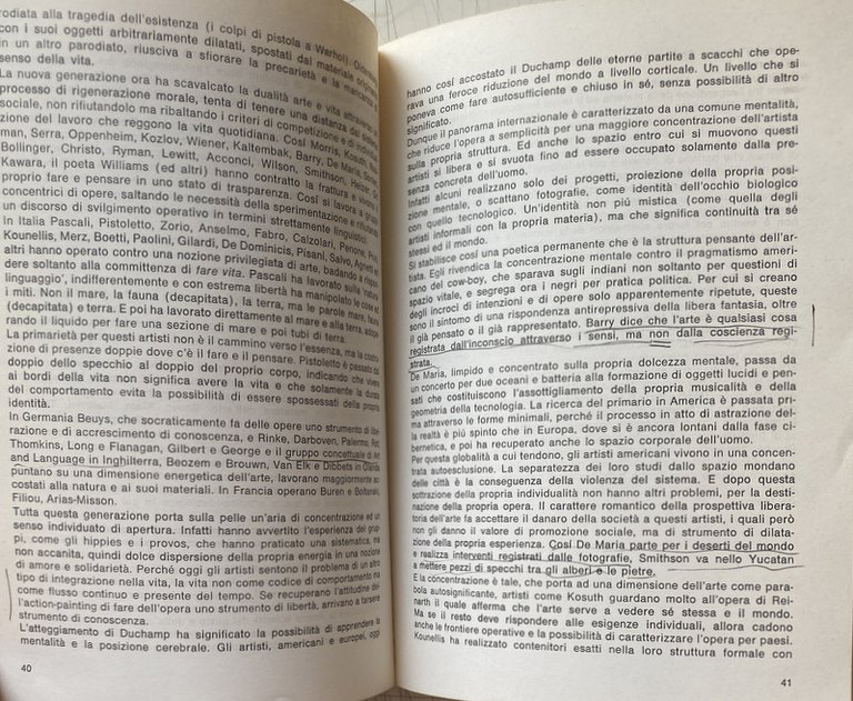 IL TERRITORIO MAGICO. COMPORTAMENTI ALTERNATIVI DELL'ARTE