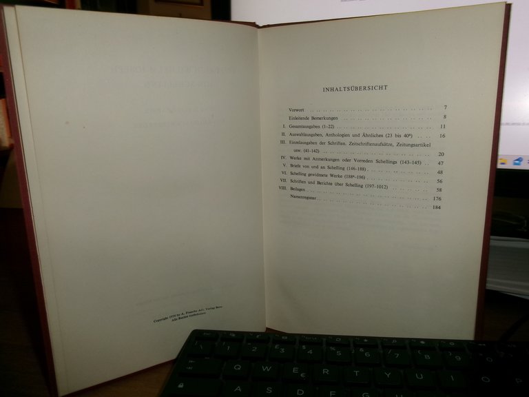 Schneeberger Guido. Friedrich Wilhelm Joseph von Schelling. Eine Bibliographie