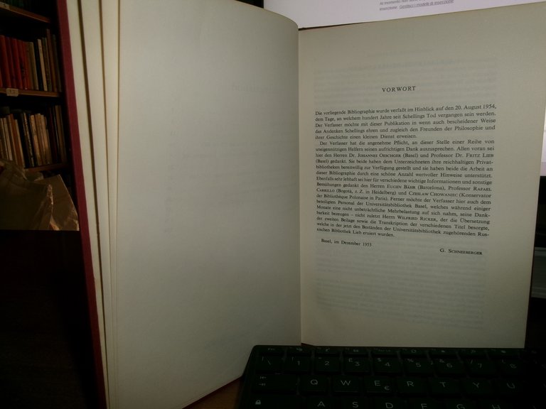 Schneeberger Guido. Friedrich Wilhelm Joseph von Schelling. Eine Bibliographie