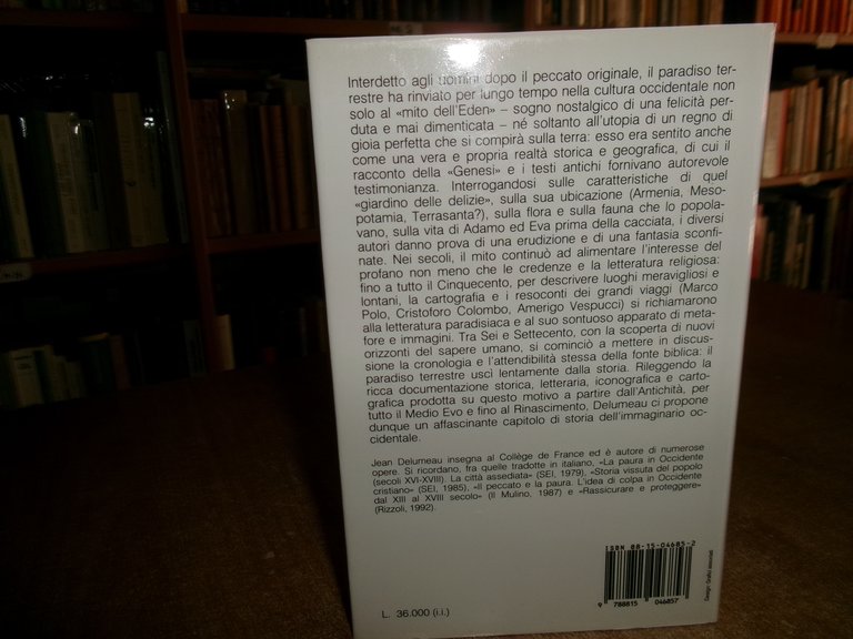 Storia del Paradiso. JEAN DELUMEAU 1994
