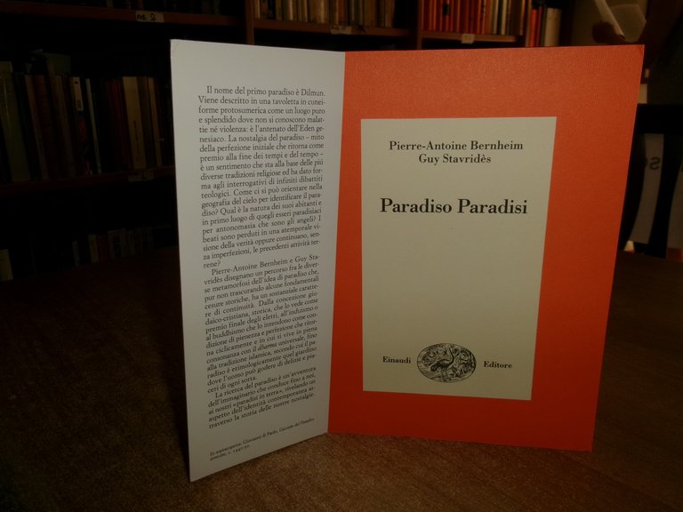 PARADISO PARADISI. Pierre-Antoine Bernheim. Guy Stavridès 1994