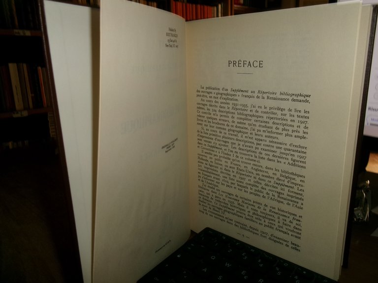 La Littérature Géographique Française de la Renaissance. Répertoire Bibliographique
