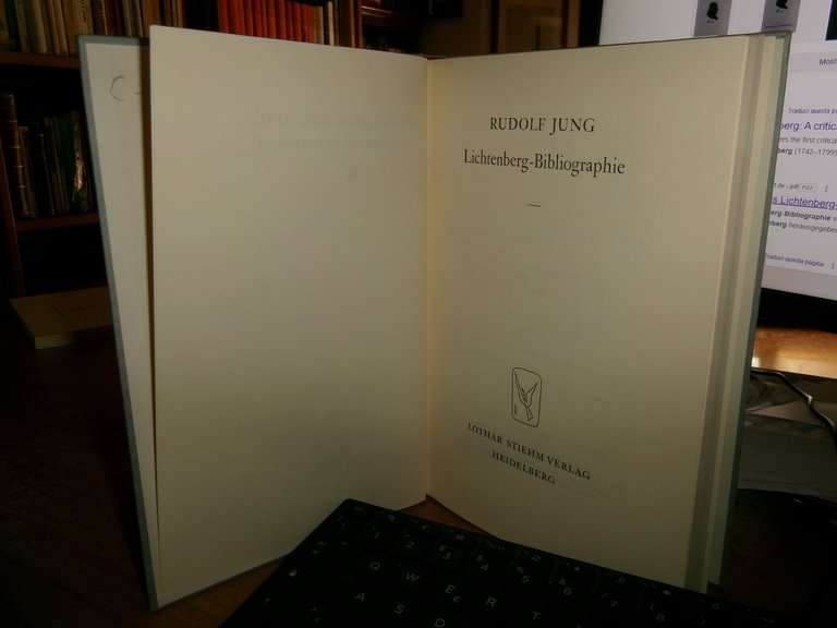 LICHTENBERG BIBLIOGRAPHIE. Rudolf Jung 1972