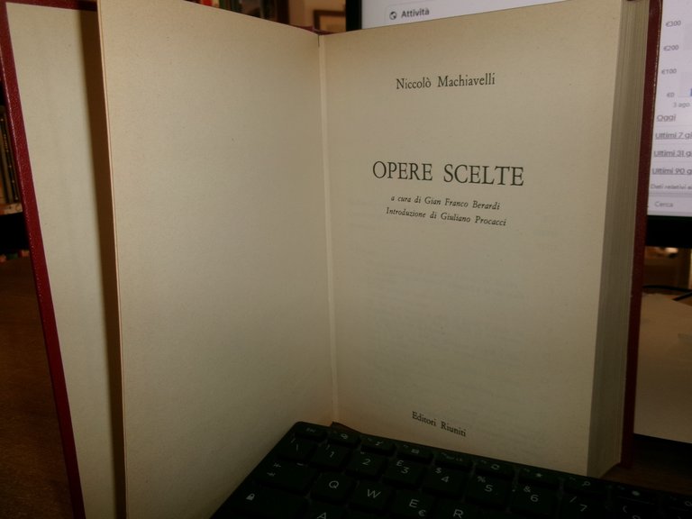 OPERE SCELTE di Niccolò Machiavelli 1973