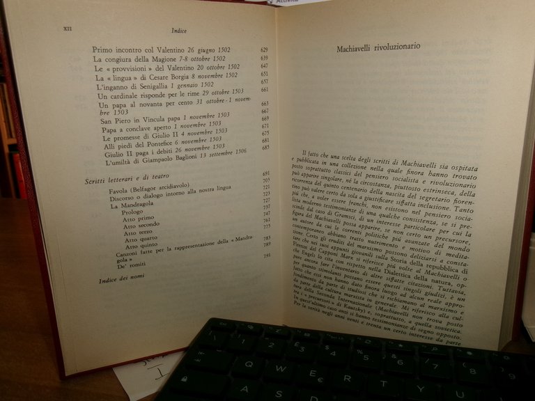 OPERE SCELTE di Niccolò Machiavelli 1973