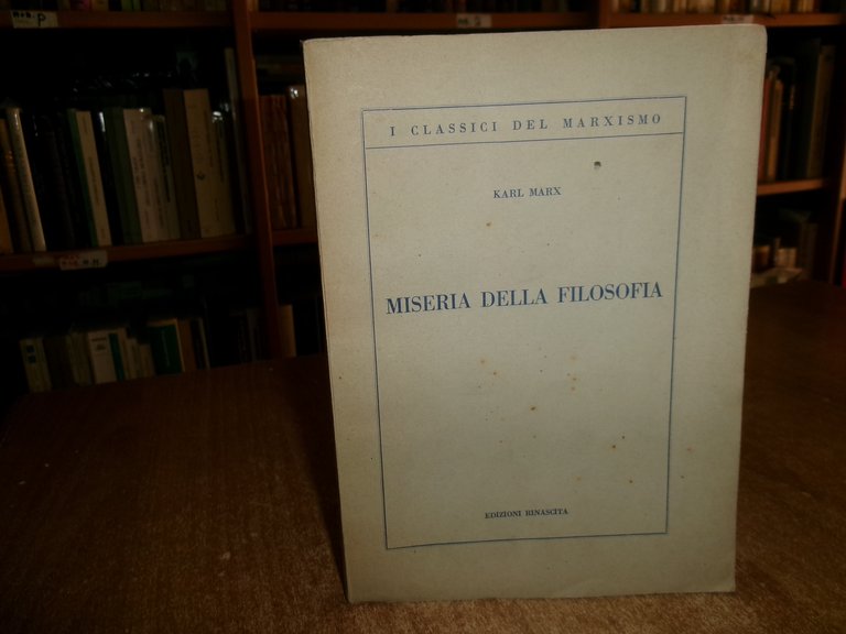 MISERIA della FILOSOFIA. KARL MARX 1950