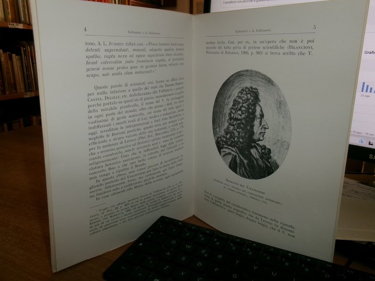 L' OPERA BIOLOGICA di ANTONIO VALLISNIERI. ROBERTO SAVELLI 1961