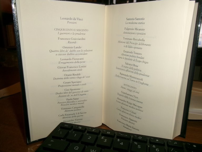 Scrittori Italiani di Aforismi. Volume Primo I CLASSICI. Meridiani 1994