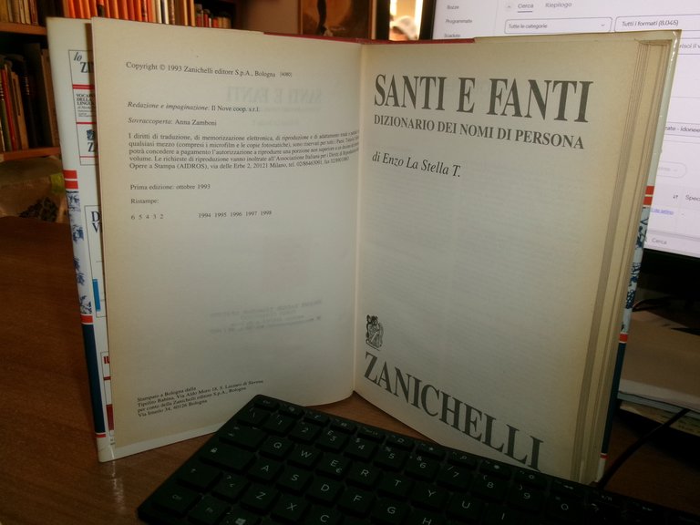 SANTI E FANTI Dizionario dei Nomi di Persona. ENZO LA …