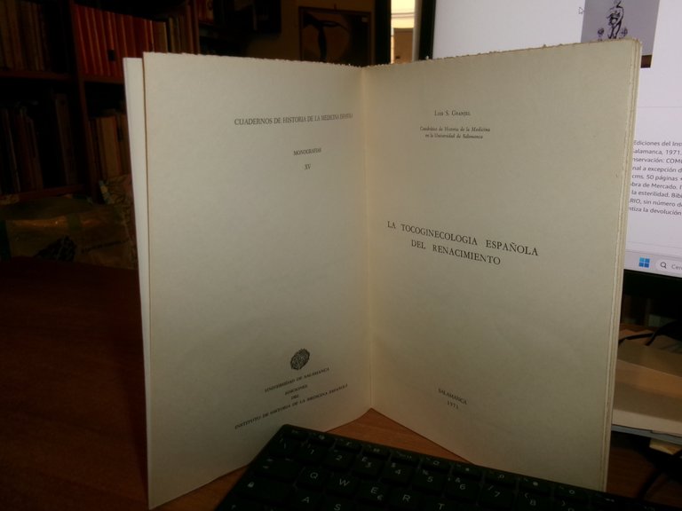 LA TOCOGINECOLOGÍA ESPAÑOLA DEL RENACIMIENTO. LUIS S. GRANIEL 1971